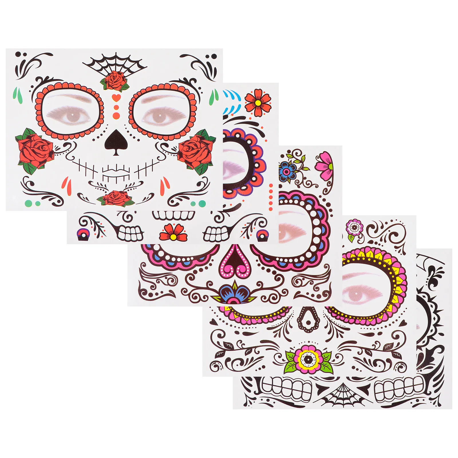 15 Sheets Halloween Face Decals Makeup Stickers Art Skull Floral Tattoos Flower
15 Sheets Halloween Face Decals Makeup Stickers Art Skull Floral Tattoos Flower