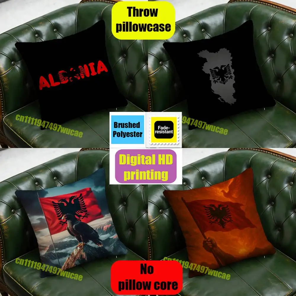 For Albania Albanian Illyrian Eagle Flag Throw Pillow Case 45x45cm Sofa Custom Square Pillowcase Cushion Cover
For Albania Albanian Illyrian Eagle Flag Throw Pillow Case 45x45cm Sofa Custom Square Pillowcase Cushion Cover