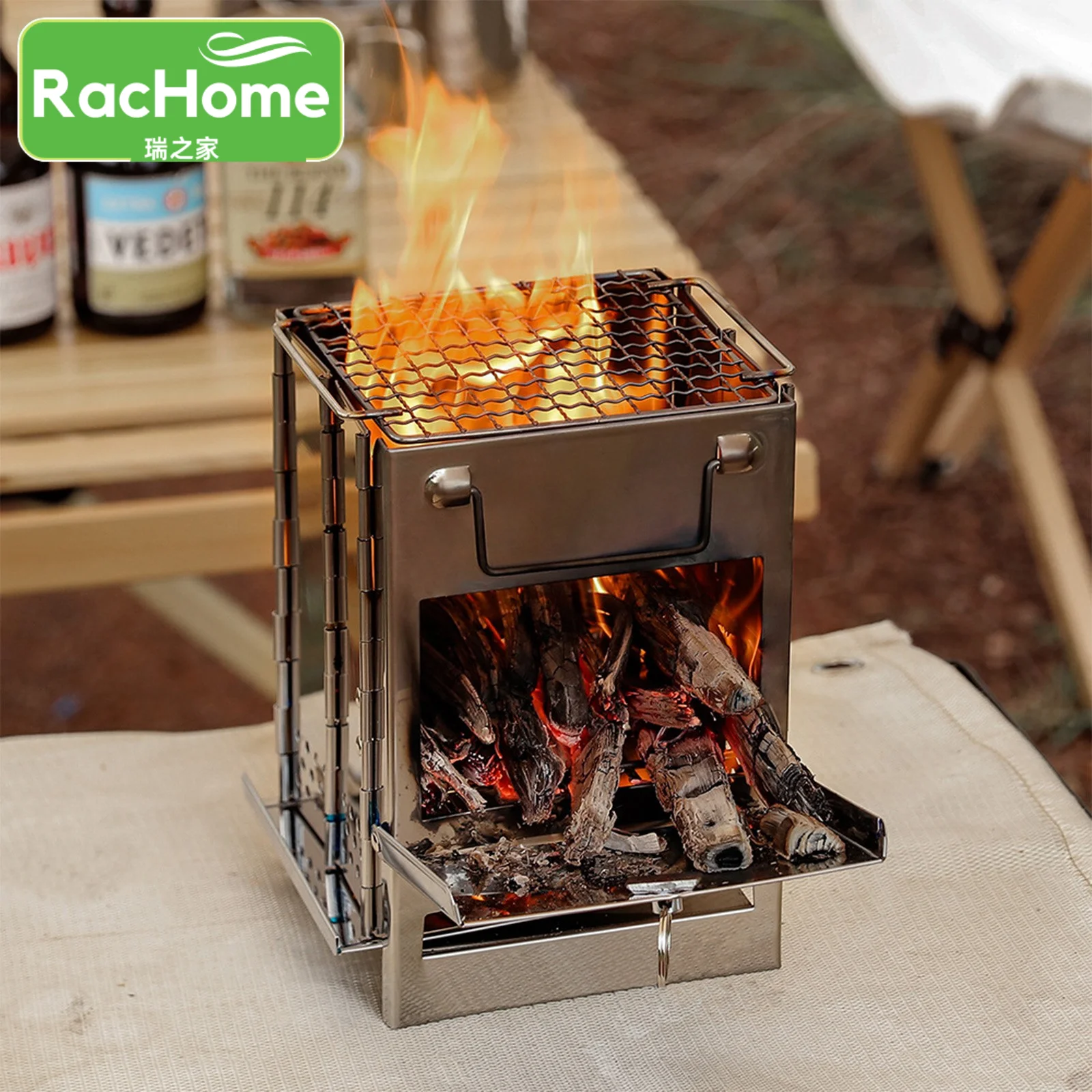 Stainless Steel Square Wood Stove Grill Foldable Grill Stove Outdoor Survival Travel Portable Mini Camping Picnic Bbq Grill
Stainless Steel Square Wood Stove Grill Foldable Grill Stove Outdoor Survival Travel Portable Mini Camping Picnic Bbq Grill