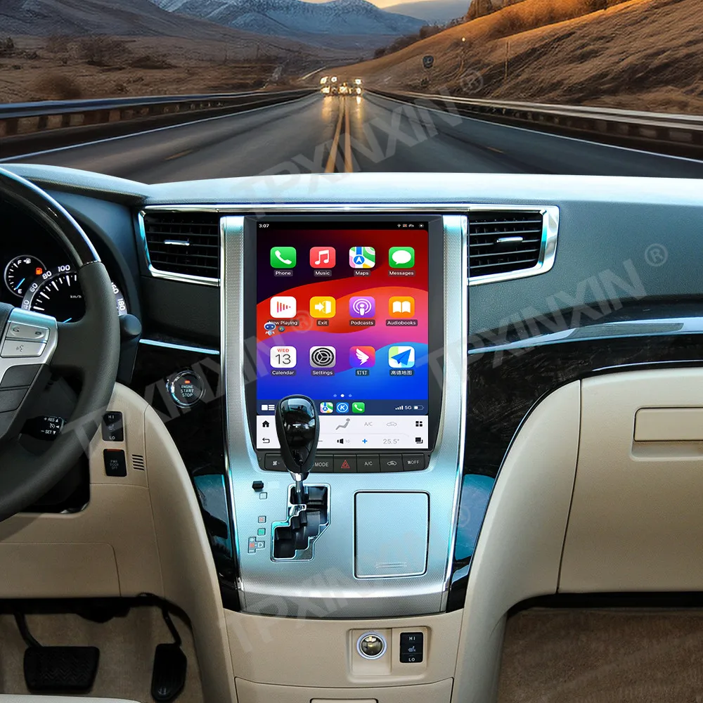 Обновление автомобильного GPS-радио для Toyota Alphard 20 серии 2007-2014 мультимедийный плеер Carplay 12,1-дюймовый вертикальный экран Android Auto
Обновление автомобильного GPS-радио для Toyota Alphard 20 серии 2007-2014 мультимедийный плеер Carplay 12,1-дюймовый вертикальный экран Android Auto