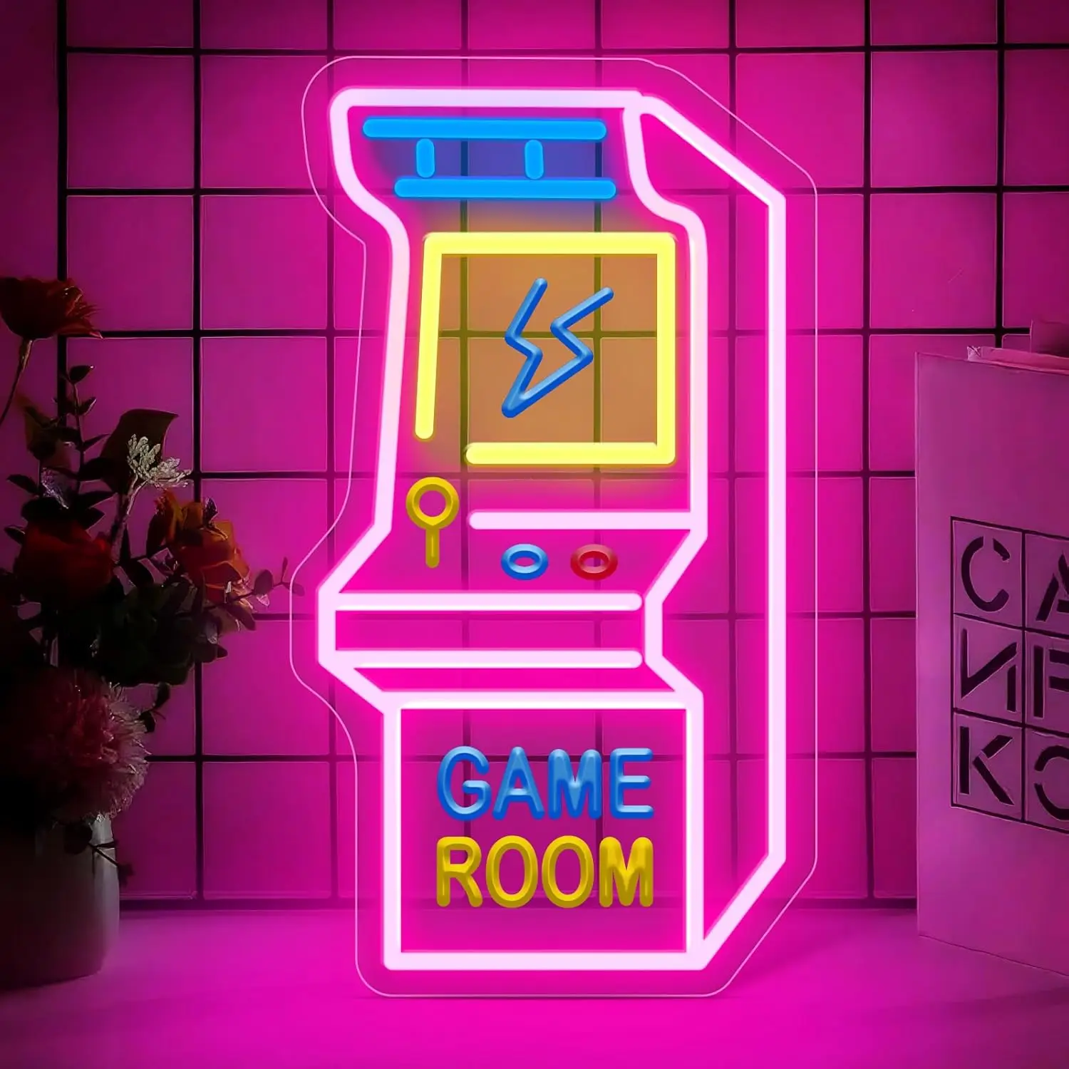 Video Game Room Neon Sign Art Wall Light USB LED Neon Light for Kids Room Bar Bedroom Decoration Birthday Gift Night Light
Video Game Room Neon Sign Art Wall Light USB LED Neon Light for Kids Room Bar Bedroom Decoration Birthday Gift Night Light