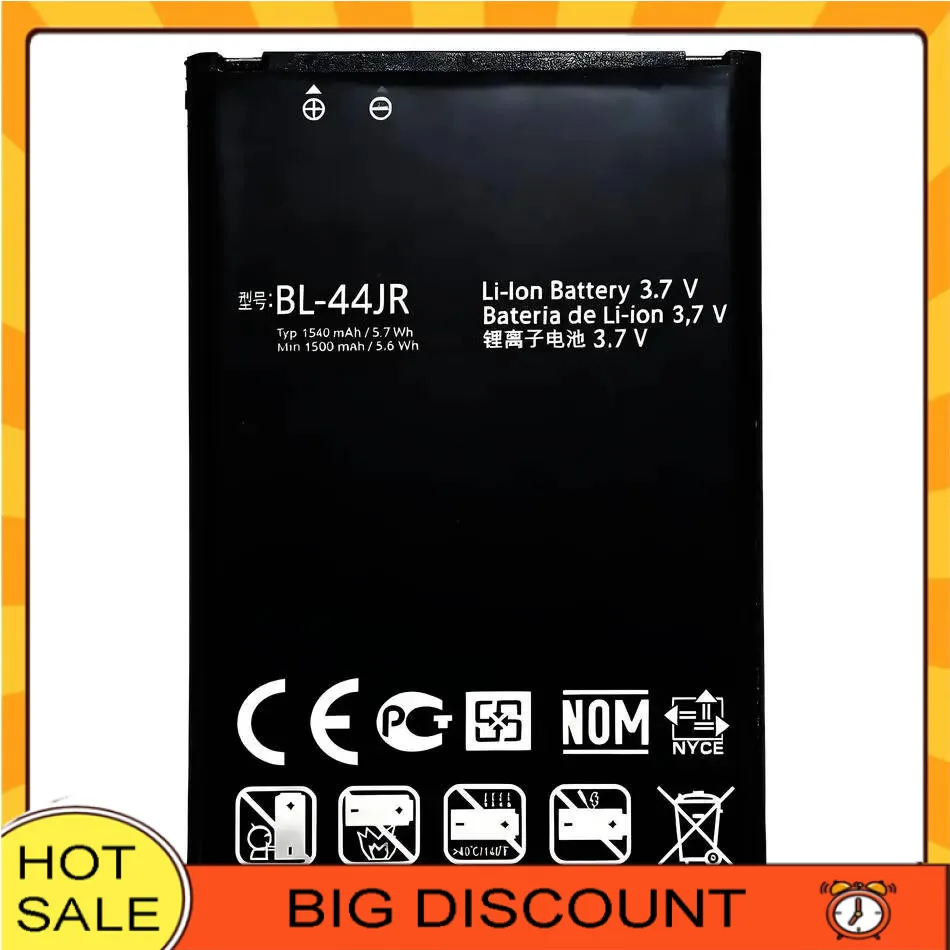 1540Mah Mobile Phone Battery High Performance BL-44JR For LG K2 SU540 SU800 D160 L40 P940 Reliable Replacement
1540Mah Mobile Phone Battery High Performance BL-44JR For LG K2 SU540 SU800 D160 L40 P940 Reliable Replacement