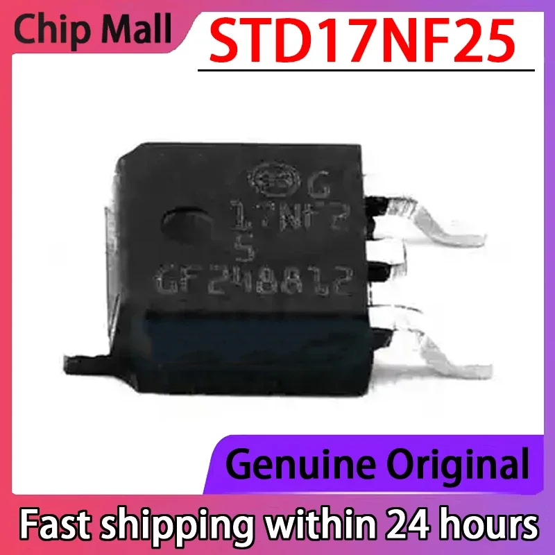 5PCS New STD17NF25 17NF25 TO-252 17A 250V MOSFET
5PCS New STD17NF25 17NF25 TO-252 17A 250V MOSFET