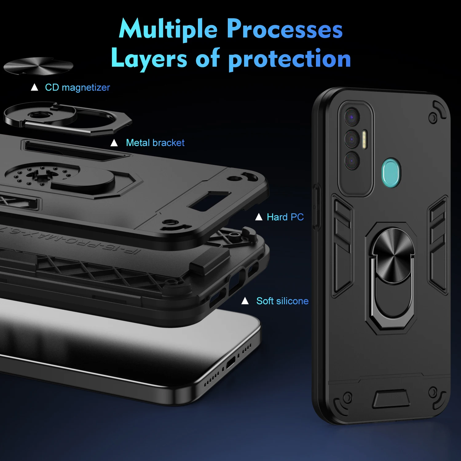 Case for Tecno Spark 7P 7 P Spark7P Armor Shockproof Car Magnetic Ring Holder Hard Luxury Phone Cover TecnoSpark7P KF7j Coque L0
Case for Tecno Spark 7P 7 P Spark7P Armor Shockproof Car Magnetic Ring Holder Hard Luxury Phone Cover TecnoSpark7P KF7j Coque L0