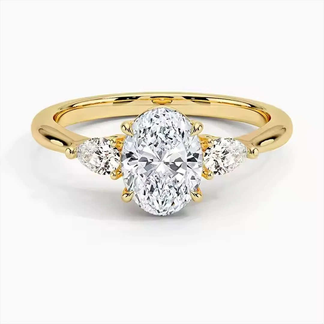 18K Gold Laboratory Growth Diamond IGI Certificate 1 carat Oval Three Stone Diamond Wedding ring Shaped diamond custom style 14K
18K Gold Laboratory Growth Diamond IGI Certificate 1 carat Oval Three Stone Diamond Wedding ring Shaped diamond custom style 14K