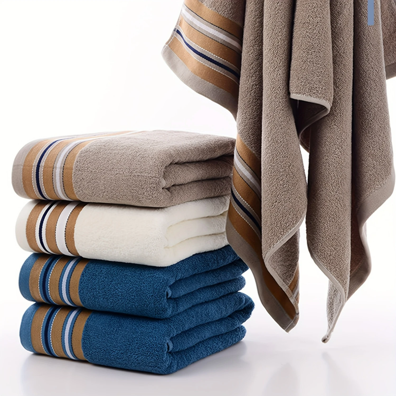 Modern Style Assorted Colors Large Plush Absorbent Cotton Towel for Home Bathroom Decor - 1pc 34*74cm Luxurious Soft Bath Towel
Modern Style Assorted Colors Large Plush Absorbent Cotton Towel for Home Bathroom Decor - 1pc 34*74cm Luxurious Soft Bath Towel