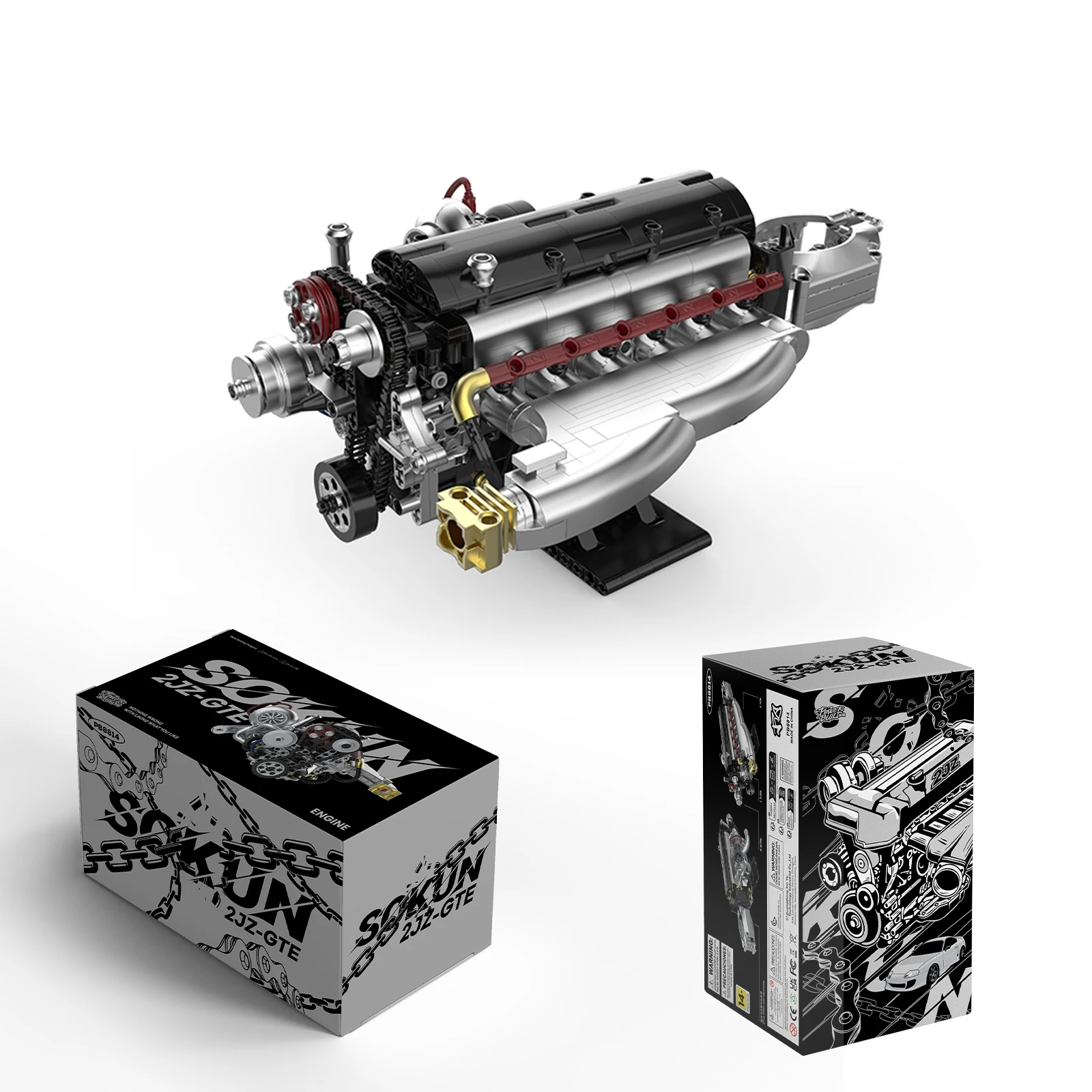 974PCS PB8814 2JZ-GTE Engine Model Building Blocks Classic Japanese Car Engines Models Assembly Collecting Toys Creative Gift
974PCS PB8814 2JZ-GTE Engine Model Building Blocks Classic Japanese Car Engines Models Assembly Collecting Toys Creative Gift