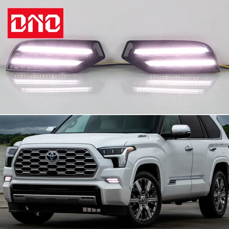 Car LED 12V Daylights For Toyota Sequoia 2022 2023 Yellow Turn Signal Daytime Running Headlamps Auto Driving Lamp Foglamps
Car LED 12V Daylights For Toyota Sequoia 2022 2023 Yellow Turn Signal Daytime Running Headlamps Auto Driving Lamp Foglamps