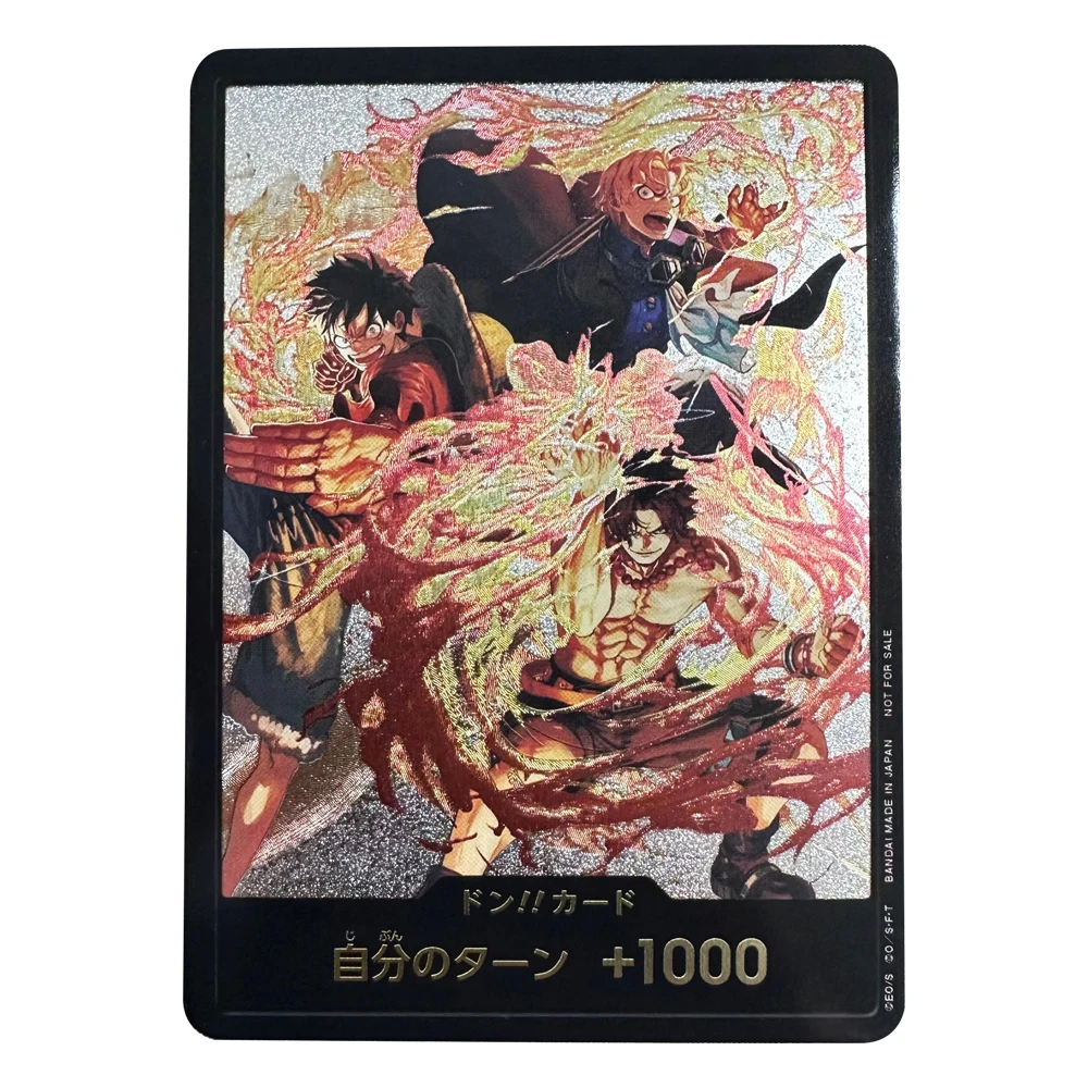 OPCG Anime One Piece Luffy Sabo The Crown Three Brothers DIY Game card Coarse flicker Card Classic Game Anime Collection Cards
OPCG Anime One Piece Luffy Sabo The Crown Three Brothers DIY Game card Coarse flicker Card Classic Game Anime Collection Cards
