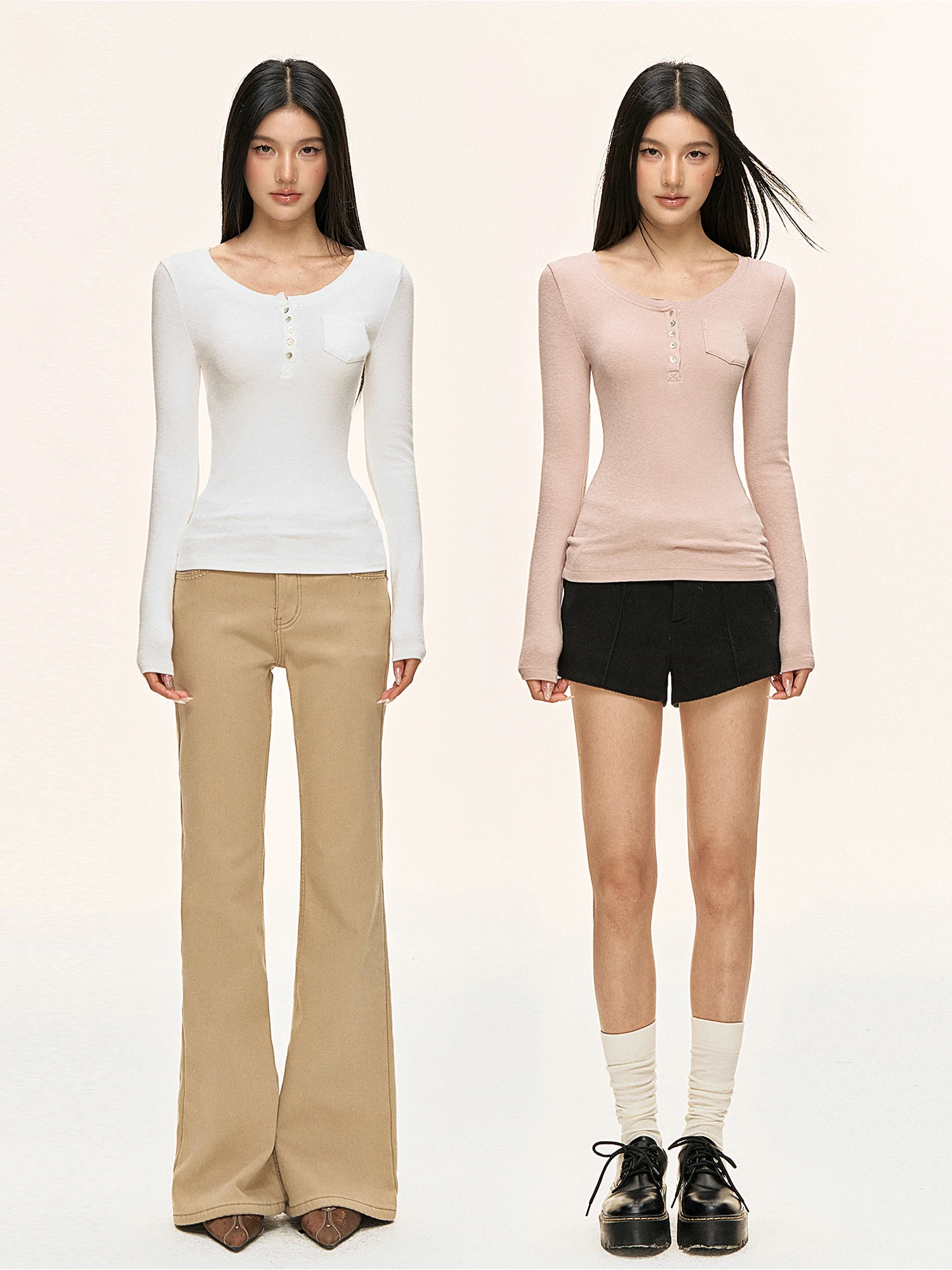 0PASSION женская футболка Long Sve Henry с воротником Base irt, облегающая внутренняя одежда, корейская футболка для поездок на работу, осень-зима
0PASSION женская футболка Long Sve Henry с воротником Base irt, облегающая внутренняя одежда, корейская футболка для поездок на работу, осень-зима