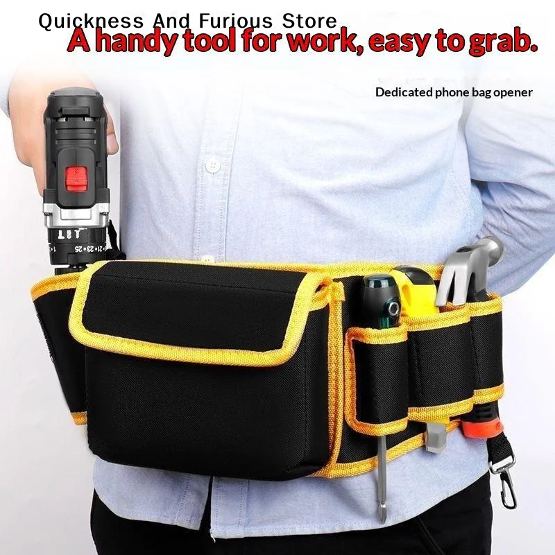 【T】Heavy Duty Tool Waist Bag With Multi Pockets Phone Holder Hooks For Electricians Carpenters DIY Jobs
【T】Heavy Duty Tool Waist Bag With Multi Pockets Phone Holder Hooks For Electricians Carpenters DIY Jobs