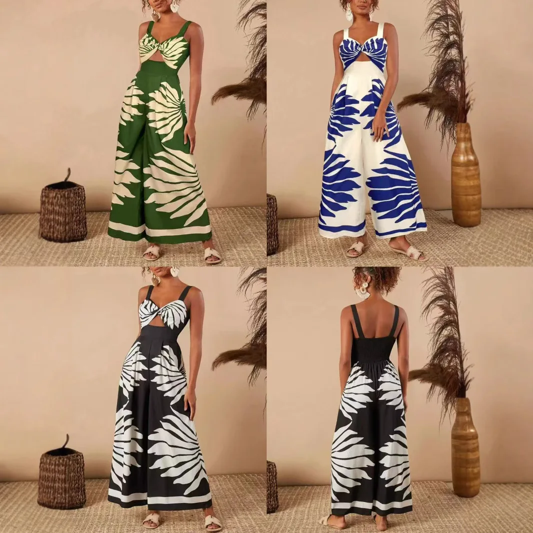 2025 Spring Summer New Fashion Printed Casual One-Piece Dress Strap High Waist Long Pants Straight Cut Lightweight Polyester
2025 Spring Summer New Fashion Printed Casual One-Piece Dress Strap High Waist Long Pants Straight Cut Lightweight Polyester