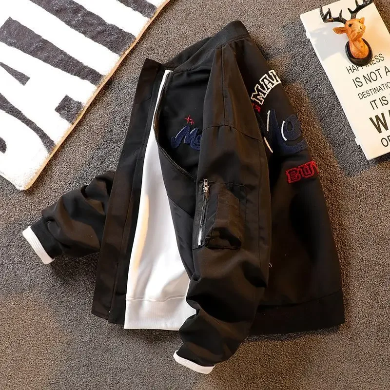 Zip-up Printing Female Baseball Aviator Coats Loose Korean Style Vintage Youthful Women's Bomber Jackets Offer Long Sleeve Cheap
Zip-up Printing Female Baseball Aviator Coats Loose Korean Style Vintage Youthful Women's Bomber Jackets Offer Long Sleeve Cheap