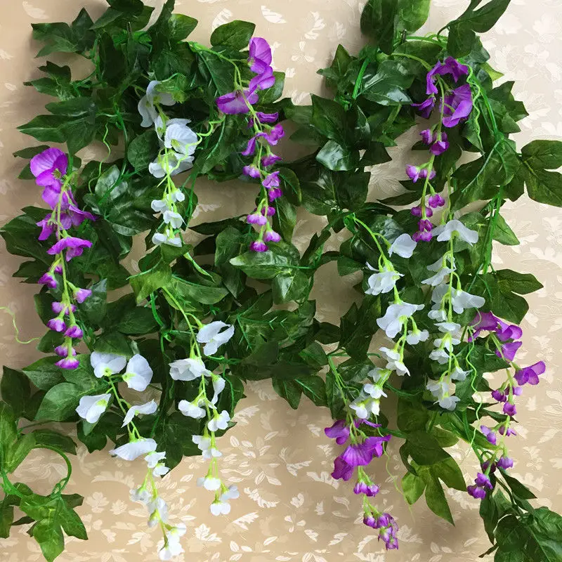 2M Artificial Flowers String Wisteria Garland Wedding Arch Decoration Fake Plants Foliage Rattan Home Garden Supplies 10 Pcs
2M Artificial Flowers String Wisteria Garland Wedding Arch Decoration Fake Plants Foliage Rattan Home Garden Supplies 10 Pcs