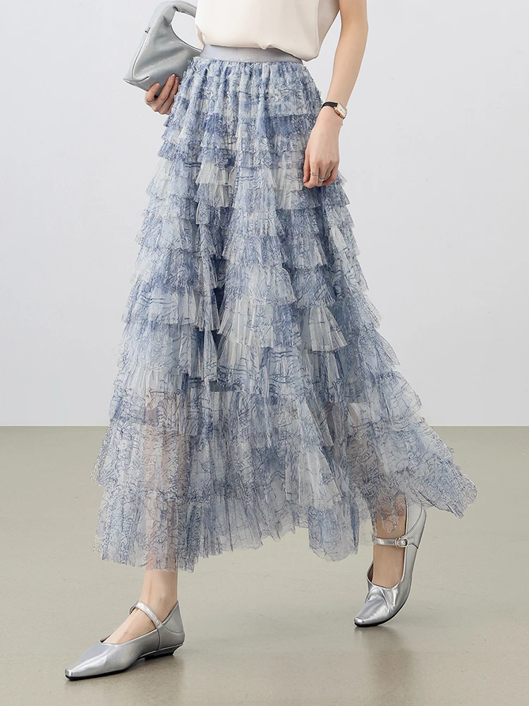 SENTUBILA Tie Diy Mesh Skirt for Women 2025 Summer Sweet Style A-line High Waist Fashion Elegant Cake Skirts Lady W52QL0088
SENTUBILA Tie Diy Mesh Skirt for Women 2025 Summer Sweet Style A-line High Waist Fashion Elegant Cake Skirts Lady W52QL0088