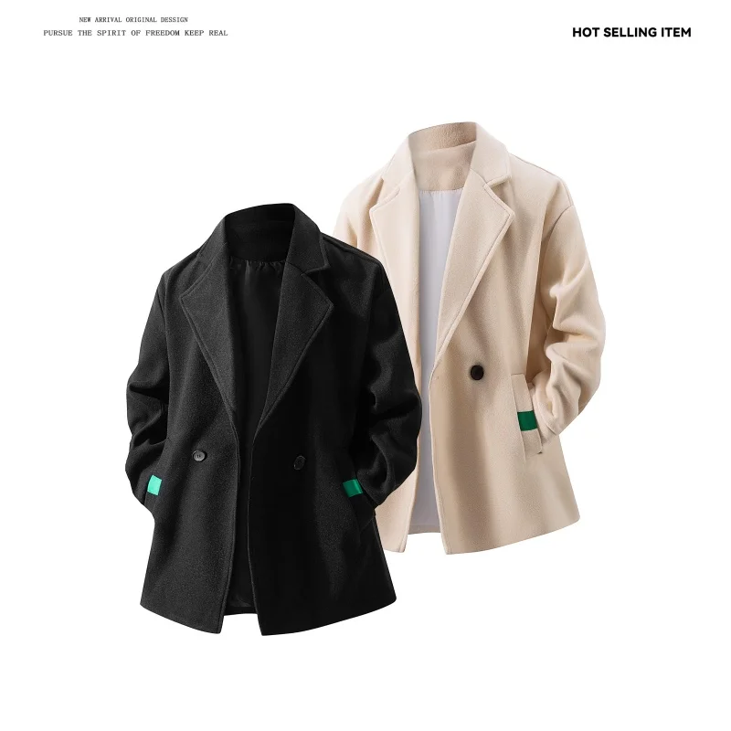 Winter suits, double-breasted woolen coats, men's loose, large-sized woolen jackets, and woolen suits
Winter suits, double-breasted woolen coats, men's loose, large-sized woolen jackets, and woolen suits