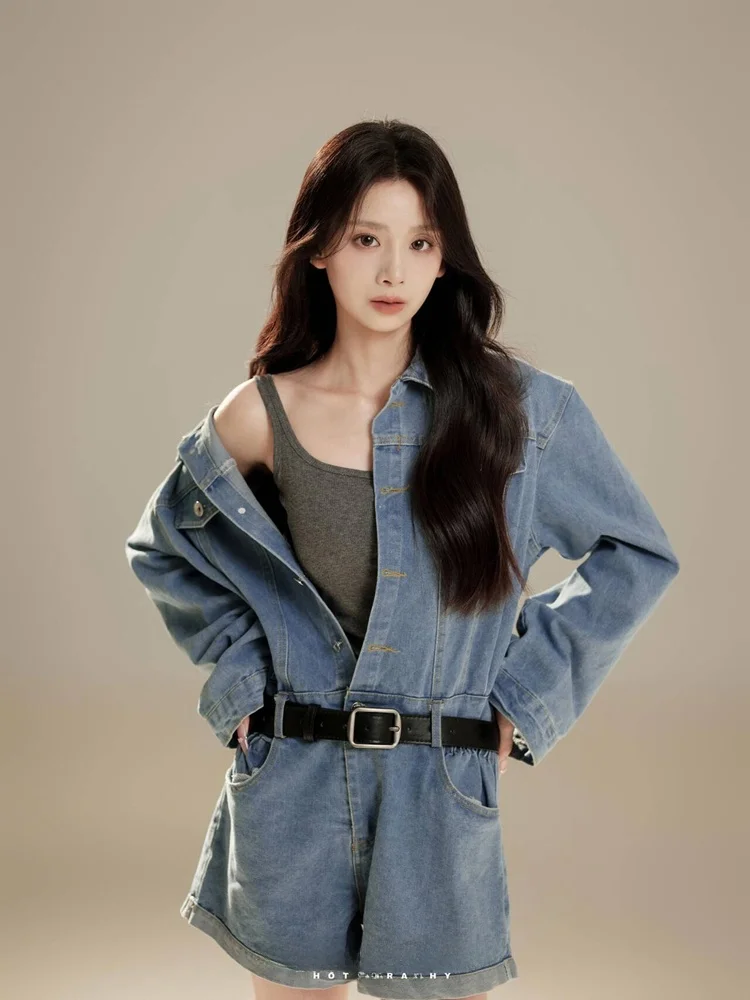 2026 Studio New Personality Denim Portrait Photography Clothing Fashionable Lazy Style Image Girl's Clothing Stage Costume
2026 Studio New Personality Denim Portrait Photography Clothing Fashionable Lazy Style Image Girl's Clothing Stage Costume