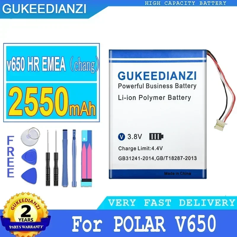 Аккумулятор для смартфона 2550 мАч, запасные аккумуляторы для POLAR V650, Аккумулятор 3,7 в, 5-проводная внутренняя литиевая вилка
Аккумулятор для смартфона 2550 мАч, запасные аккумуляторы для POLAR V650, Аккумулятор 3,7 в, 5-проводная внутренняя литиевая вилка