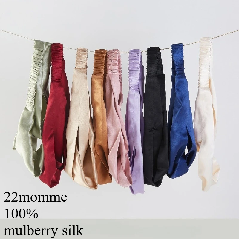 2PCS Pure Mulberry Silk Turban Headband | 22 Momme Mulberry Silk Headband Elastic Twist Knotted Hairband for Women's Hair,Solid
2PCS Pure Mulberry Silk Turban Headband | 22 Momme Mulberry Silk Headband Elastic Twist Knotted Hairband for Women's Hair,Solid