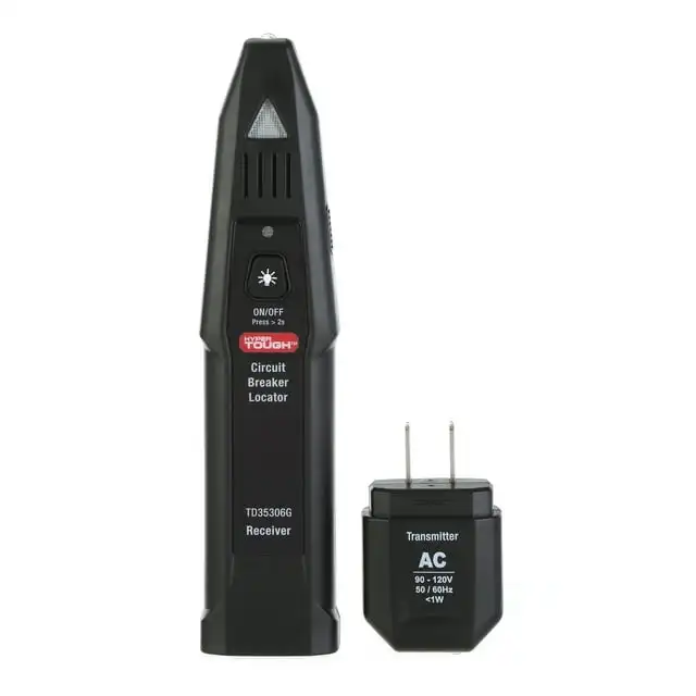 Локатор автоматического выключателя Hyper Tough TD35306G, новый, по 1 шт., 8,5 x 1,5 x 0,75 дюйма, 9 В, аккумулятор
Локатор автоматического выключателя Hyper Tough TD35306G, новый, по 1 шт., 8,5 x 1,5 x 0,75 дюйма, 9 В, аккумулятор