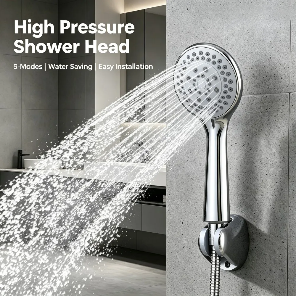 1 Pc Bathroom Product Shower Heads Spray Mode Spray Settings ABS Handheld Multifunctional Pulse Mode High Quality
1 Pc Bathroom Product Shower Heads Spray Mode Spray Settings ABS Handheld Multifunctional Pulse Mode High Quality