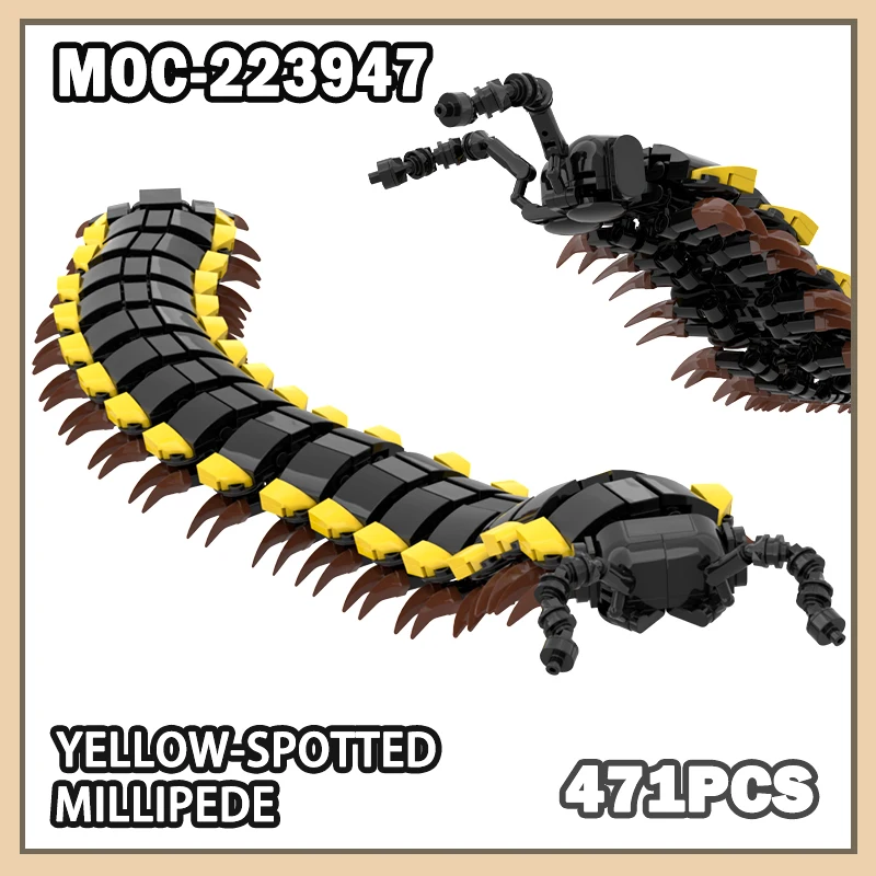 MOC-223947 Строительный блок Millipede в желтом пятнах в сборе, страшные насекомые, ужасающие декоративные модели, шрам на Хэллоуин, подарок, 471 шт.
MOC-223947 Строительный блок Millipede в желтом пятнах в сборе, страшные насекомые, ужасающие декоративные модели, шрам на Хэллоуин, подарок, 471 шт.