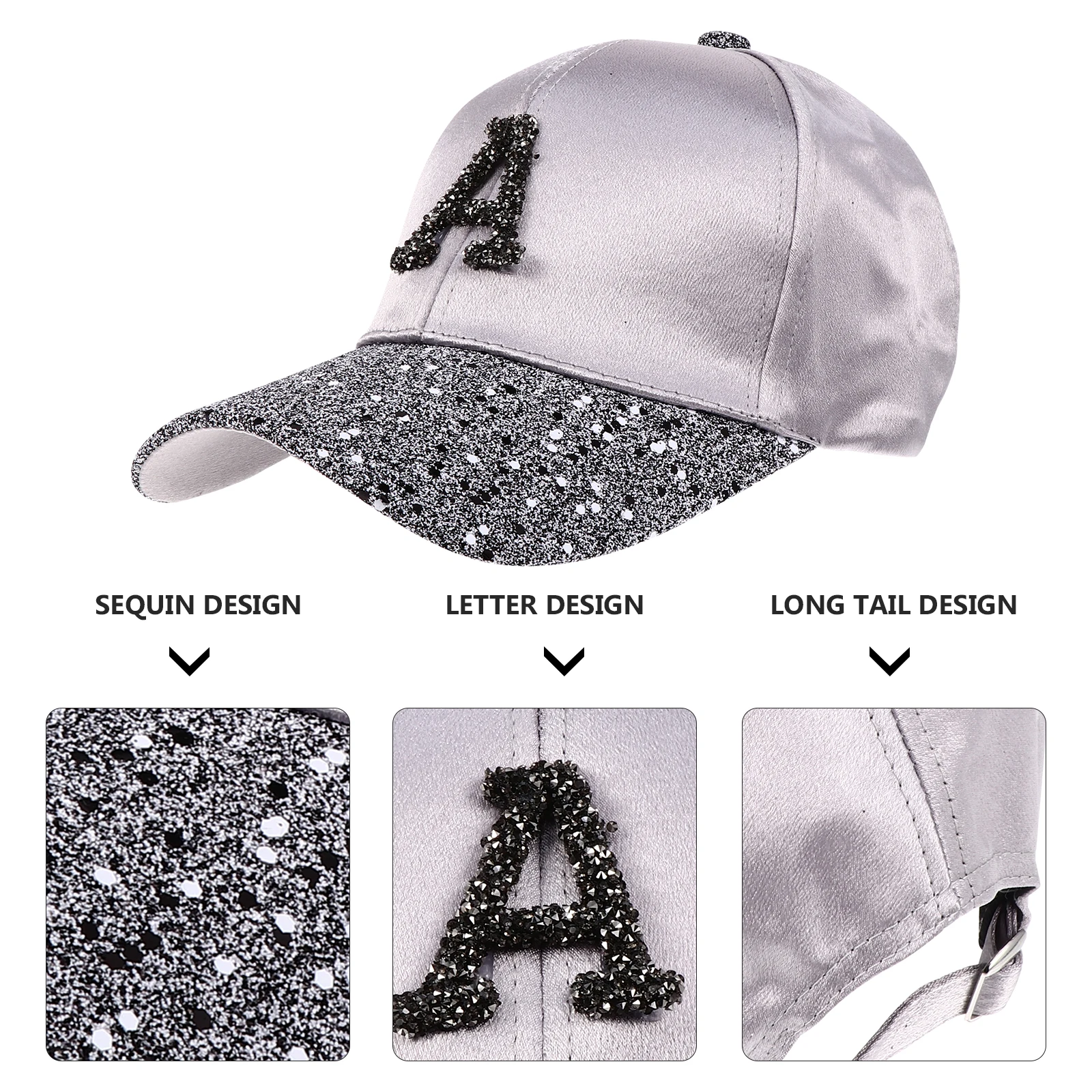 1pc Peaked Bright Diamond Letter Design Female Sun Hat For Outdoor Travel Casual Wear Summer Lightweight Baseball Cap
1pc Peaked Bright Diamond Letter Design Female Sun Hat For Outdoor Travel Casual Wear Summer Lightweight Baseball Cap