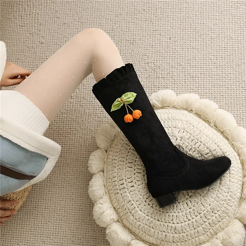 YQBTDL 2022, осенне-зимние сапоги JK для косплея для девочек до середины икры на низком каблуке с боковой молнией, розовые, черные, с длинными рюшами, вечерние женские туфли
YQBTDL 2022, осенне-зимние сапоги JK для косплея для девочек до середины икры на низком каблуке с боковой молнией, розовые, черные, с длинными рюшами, вечерние женские туфли