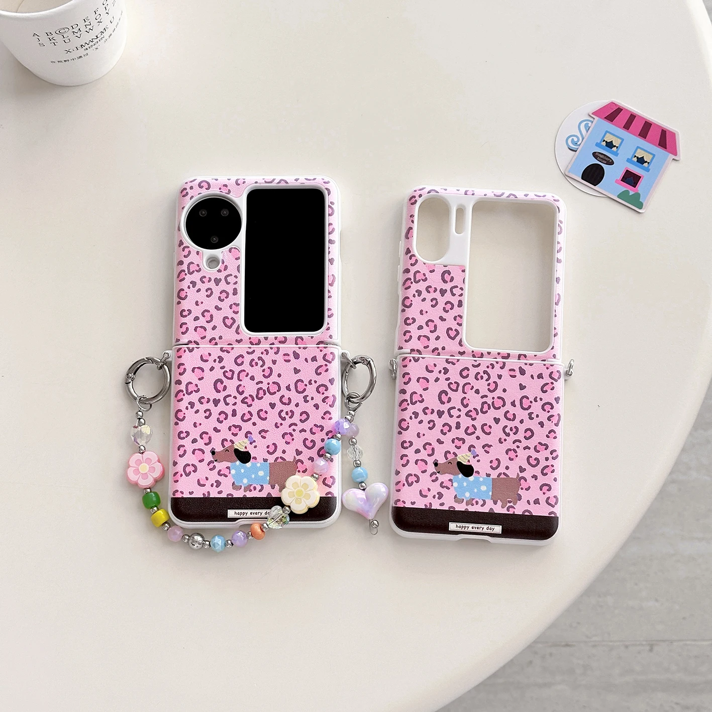 Back Cover For OPPO Find N3 N2 Flip Case Pink Leopard Dachshund Puppy Bracelet Chain Shockproof Phone Case
Back Cover For OPPO Find N3 N2 Flip Case Pink Leopard Dachshund Puppy Bracelet Chain Shockproof Phone Case
