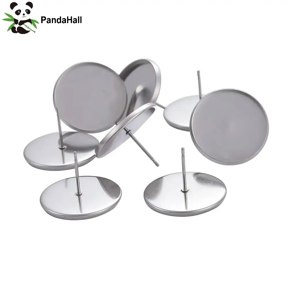 PandaHall 20-50Pcs Stainless Steel Surgical Blank Stud Earring Cabochon Settings Post Cup Bezel Setting for Jewelry Making
PandaHall 20-50Pcs Stainless Steel Surgical Blank Stud Earring Cabochon Settings Post Cup Bezel Setting for Jewelry Making