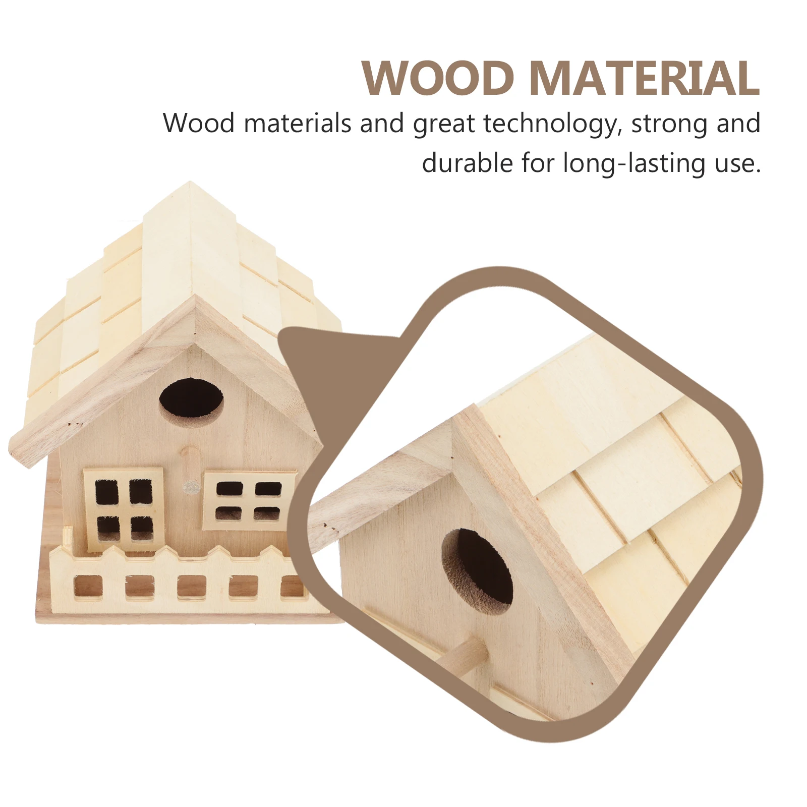 Wooden Outdoor Hanging Nest For Garden Decorative Bird Feeder Sturdy Durable Realistic Design Yard Decoration Bird
Wooden Outdoor Hanging Nest For Garden Decorative Bird Feeder Sturdy Durable Realistic Design Yard Decoration Bird