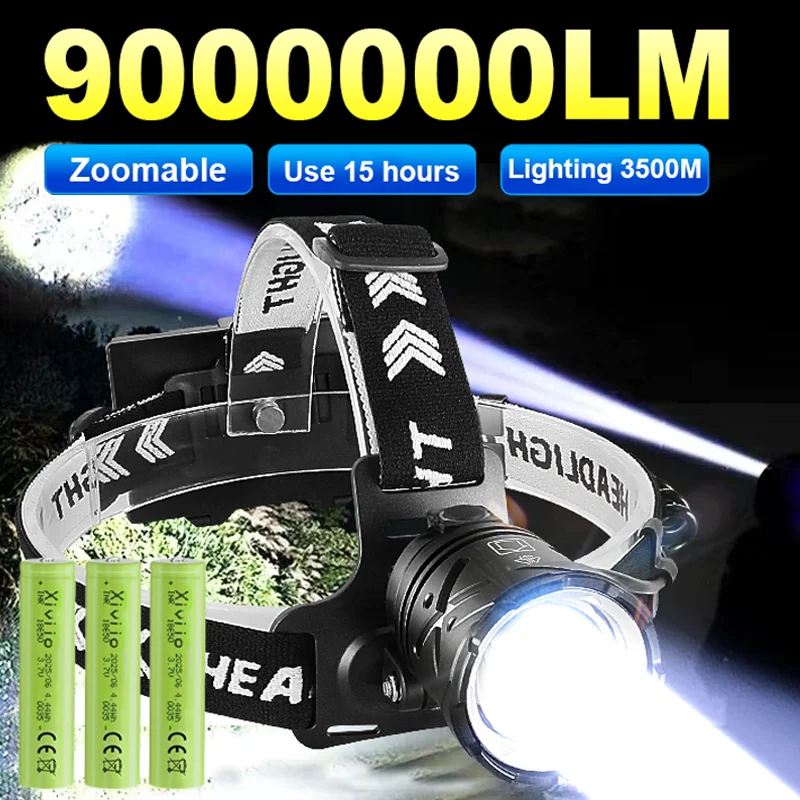2026 800W LED Super Bright Headlight 9000000LM Strong Light Headlamp Rechargeable Powerful Headlamp Outdoor Camping Head Lantern
2026 800W LED Super Bright Headlight 9000000LM Strong Light Headlamp Rechargeable Powerful Headlamp Outdoor Camping Head Lantern