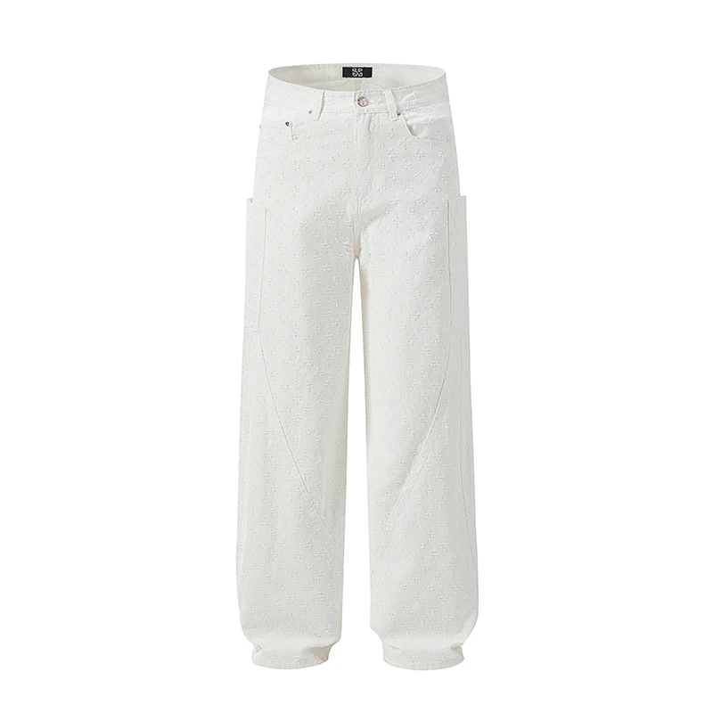 Street jacquard American large pockets washed men's pants high-end trend straight men's pants baggy jeans men
Street jacquard American large pockets washed men's pants high-end trend straight men's pants baggy jeans men