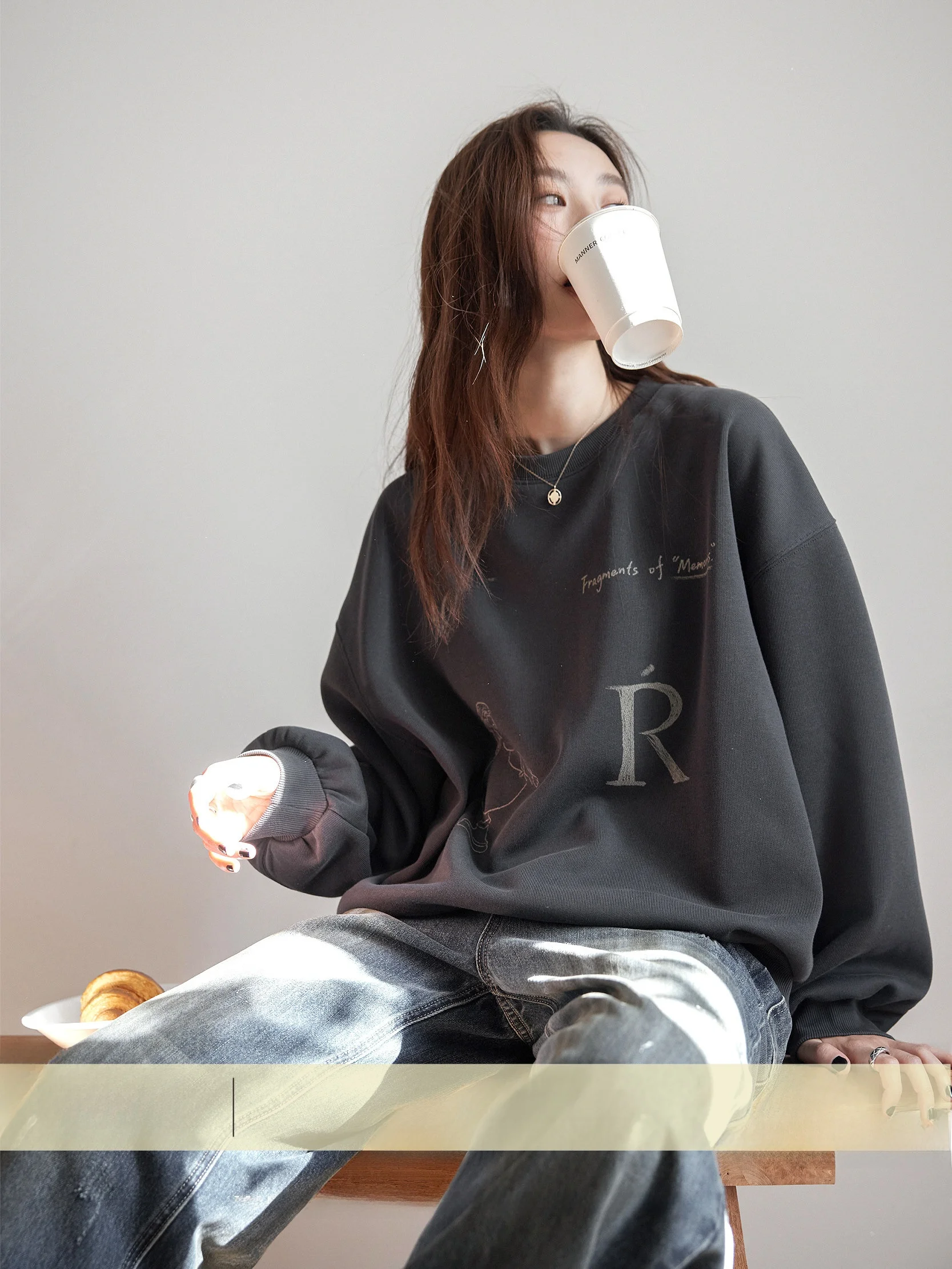 VNOOK Knitted Cotton Fleece round Neck Sweatshirt Women's Loose Printed Hoodie Comfortable Lazy Style Long Sleeve Top
VNOOK Knitted Cotton Fleece round Neck Sweatshirt Women's Loose Printed Hoodie Comfortable Lazy Style Long Sleeve Top