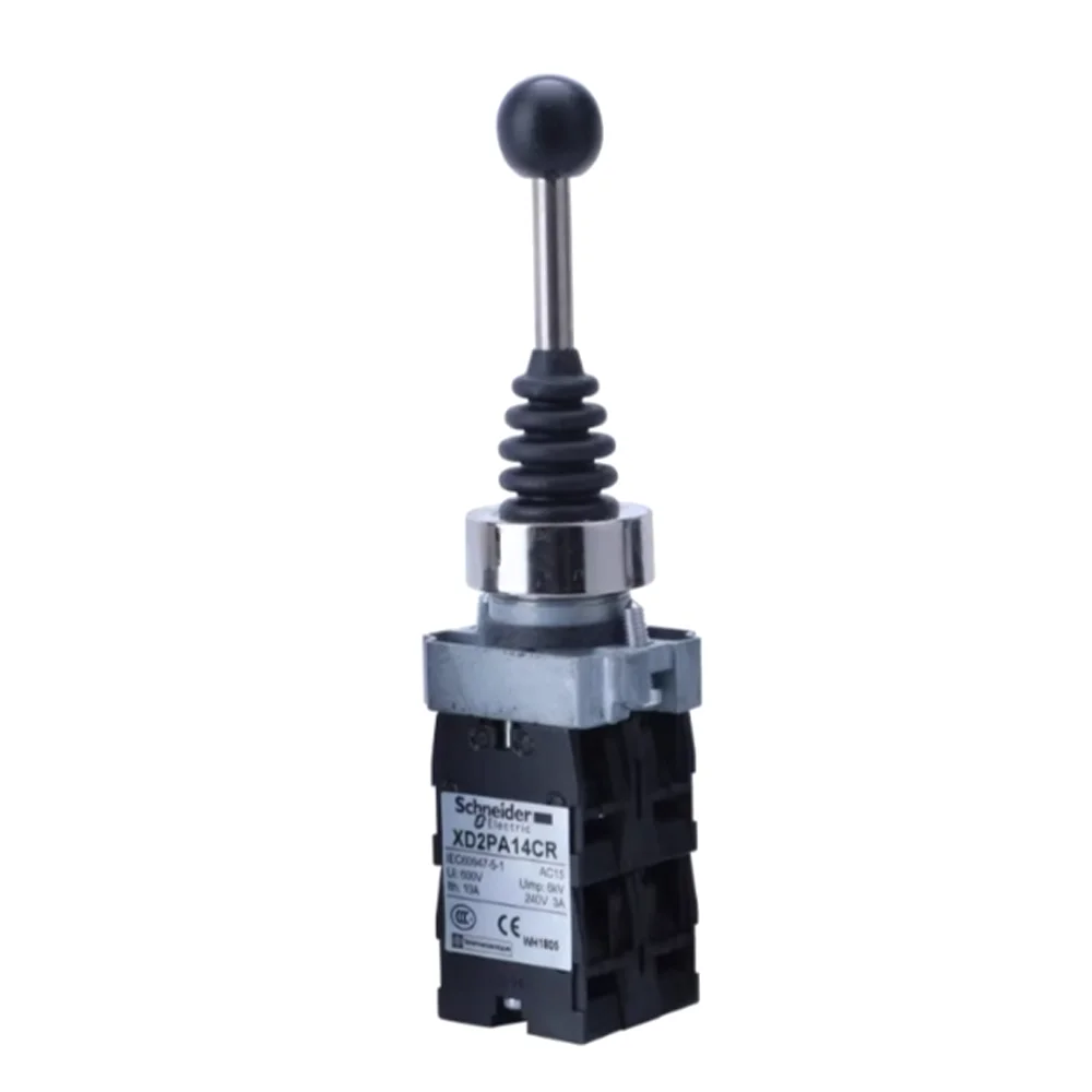 New Original Schneider 22mm XD2PA14CR Joystick Controller XD-2PA14CR 4 Position Latching Self-locking Cross Rocker Switch
New Original Schneider 22mm XD2PA14CR Joystick Controller XD-2PA14CR 4 Position Latching Self-locking Cross Rocker Switch
