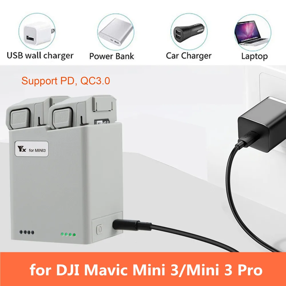 Two-Way Charging Hub for DJI MINI 3 PRO Battery Charging Butler for Mini 3 PRO Charger Drone Accessories
Two-Way Charging Hub for DJI MINI 3 PRO Battery Charging Butler for Mini 3 PRO Charger Drone Accessories