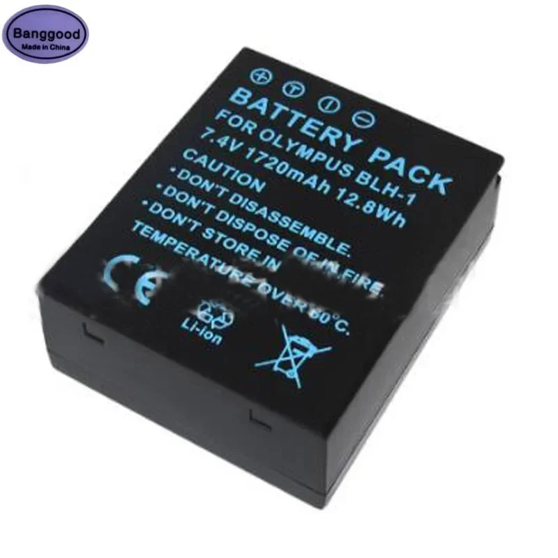 7.4V 1720mAh 12.8Wh BLH-1 BLH1 BL-H1 Digital Camera Battery Pack for Olympus EM1 E-M1 MARK II EM1-2 Mark 2
7.4V 1720mAh 12.8Wh BLH-1 BLH1 BL-H1 Digital Camera Battery Pack for Olympus EM1 E-M1 MARK II EM1-2 Mark 2