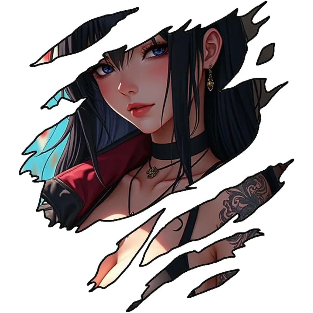 1PC Torn Effect Anime Girl Waterproof Vinyl Stickers For Car Motorcycle Helmet Laptop Decor Decal
1PC Torn Effect Anime Girl Waterproof Vinyl Stickers For Car Motorcycle Helmet Laptop Decor Decal