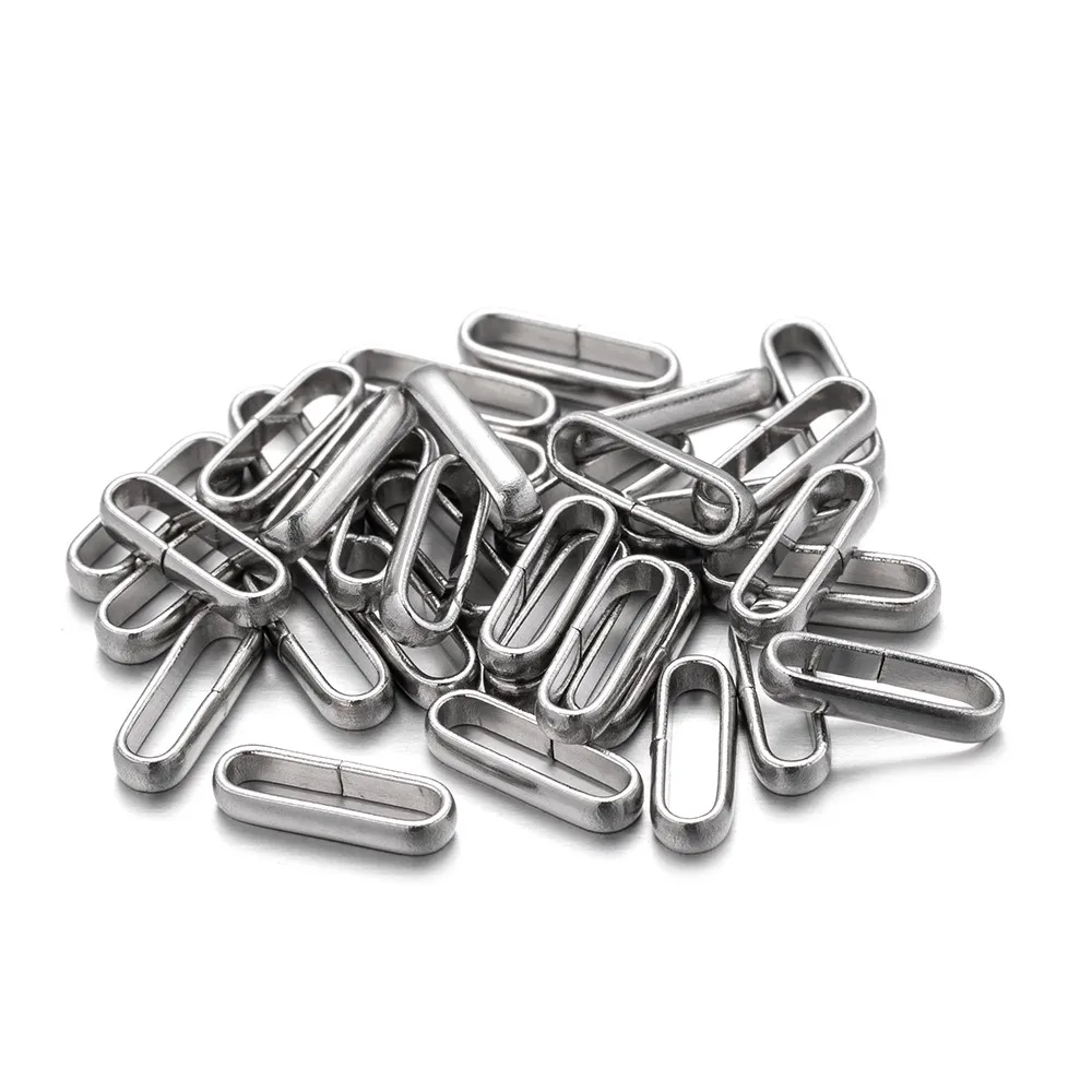 50Pcs 10.4x4mm Stainless Steel Oval Linking Rings Connectors For DIY Bracelet Necklace Jewelry Making Supplies Accessories
50Pcs 10.4x4mm Stainless Steel Oval Linking Rings Connectors For DIY Bracelet Necklace Jewelry Making Supplies Accessories