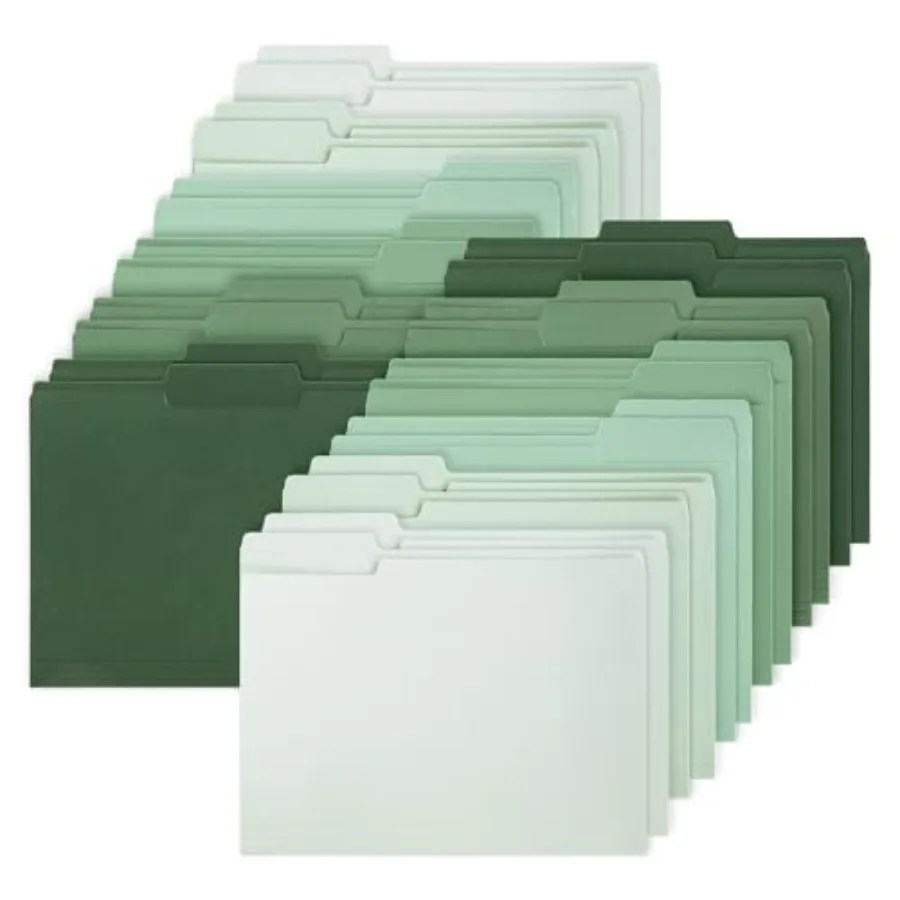 24 Pack File Folders Letter Size 6 Colors Gradient File Pockets with 1/3 Cut Tab for Home Office Classroom Supplies, 8.9 x 11.6
24 Pack File Folders Letter Size 6 Colors Gradient File Pockets with 1/3 Cut Tab for Home Office Classroom Supplies, 8.9 x 11.6