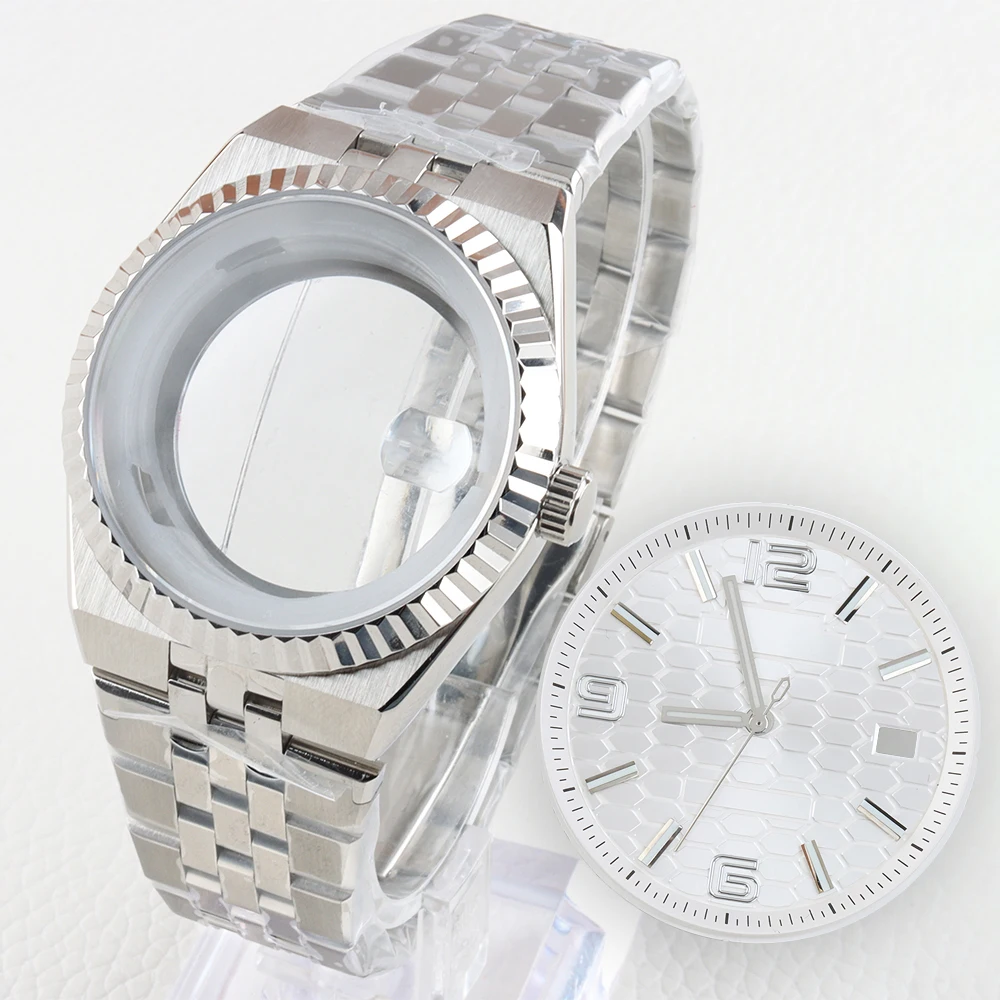 39.5MM NH35 Case Stainless Steel Watch Case Strap Sapphire Glass For Seiko Land-Dweller NH35 NH36 Movement 33.8MM Luminous Dial
39.5MM NH35 Case Stainless Steel Watch Case Strap Sapphire Glass For Seiko Land-Dweller NH35 NH36 Movement 33.8MM Luminous Dial