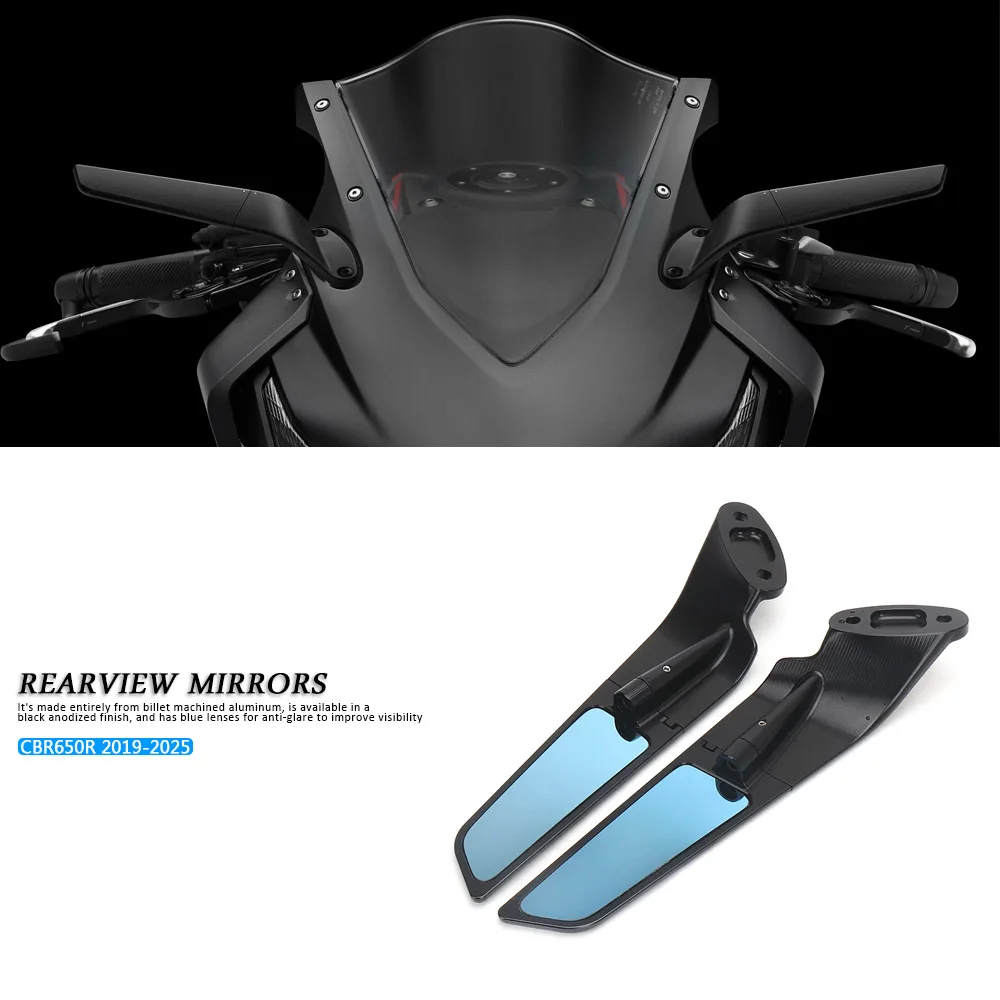 For Honda CBR650R CBR 650 R Motorcycle Accessories Side Mirror CBR 650R Stealth Winglets Rearview Mirrors 2019-2025
For Honda CBR650R CBR 650 R Motorcycle Accessories Side Mirror CBR 650R Stealth Winglets Rearview Mirrors 2019-2025