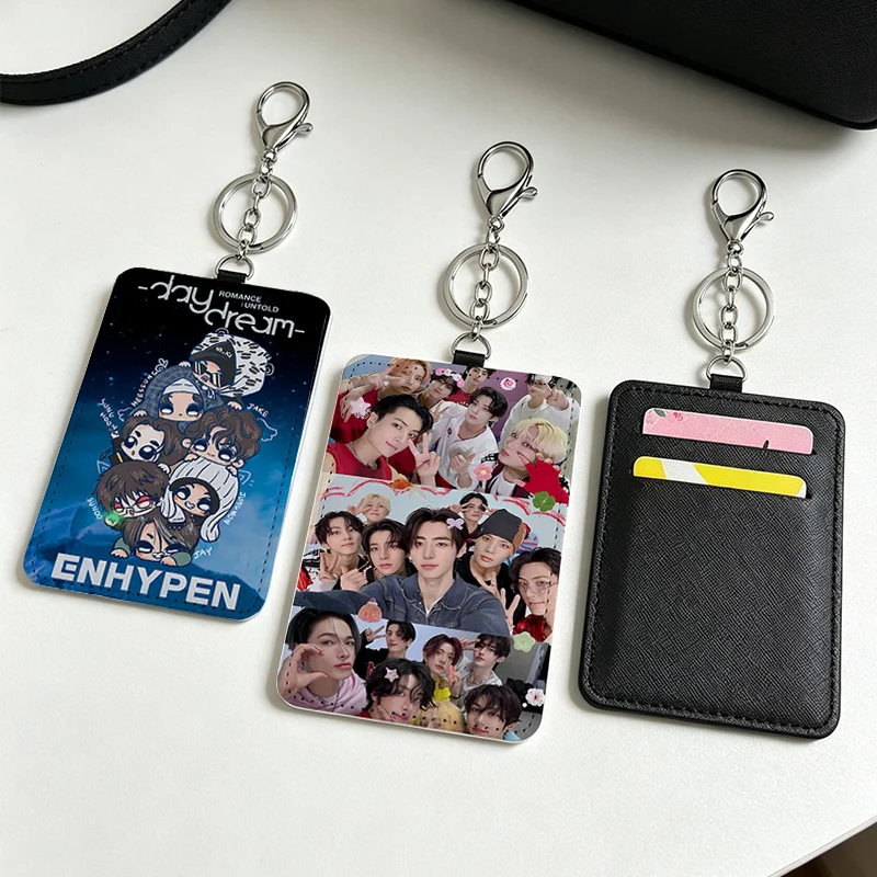 Enhypen Card Holder with Keyring Portable Outdoor Travel Hanging Card Slots Purse Women Cute Figure Printing Protective Sleeve
Enhypen Card Holder with Keyring Portable Outdoor Travel Hanging Card Slots Purse Women Cute Figure Printing Protective Sleeve