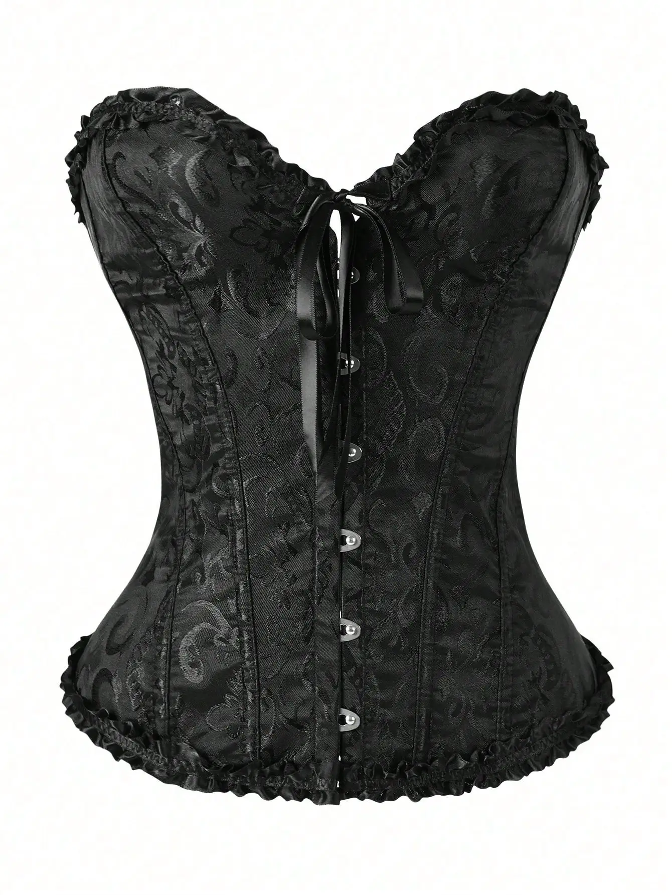 Women's Retro Bustier Corset Top, Gothic Style Lace-Up Sexy Floral Steel Boned Underbust Corset, Waist Cincher Shapewear
Women's Retro Bustier Corset Top, Gothic Style Lace-Up Sexy Floral Steel Boned Underbust Corset, Waist Cincher Shapewear