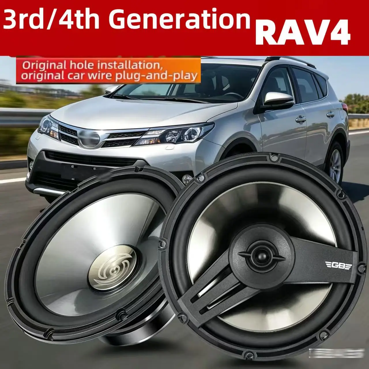 for Toyota 3rd & 4th Gen RAV4 car Door Audio Speakers, Original Screw Holes & Plug-and-Play Connector,Direct Fit Installation
for Toyota 3rd & 4th Gen RAV4 car Door Audio Speakers, Original Screw Holes & Plug-and-Play Connector,Direct Fit Installation