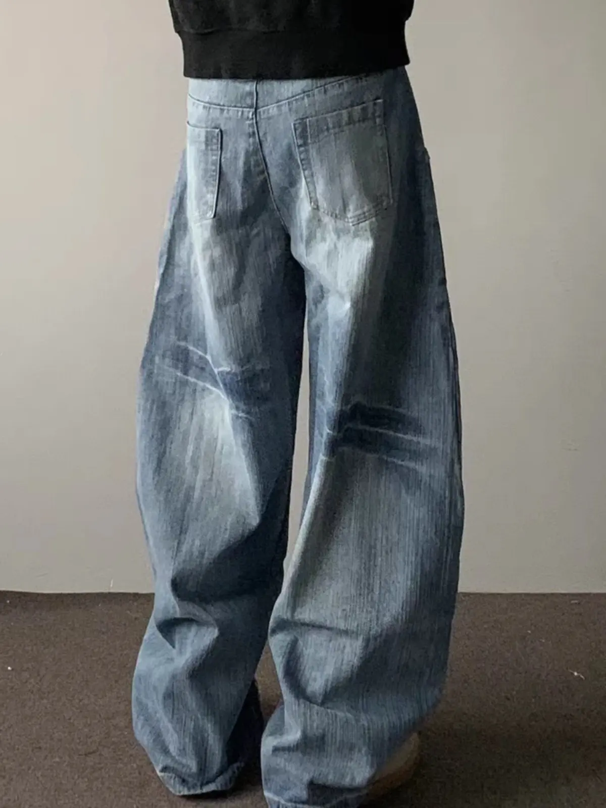 American Street Style Wide Leg Knife Denim Jeans Casual Loose Washed Retro Men Women All Match Bamboo Texture Pants
American Street Style Wide Leg Knife Denim Jeans Casual Loose Washed Retro Men Women All Match Bamboo Texture Pants
