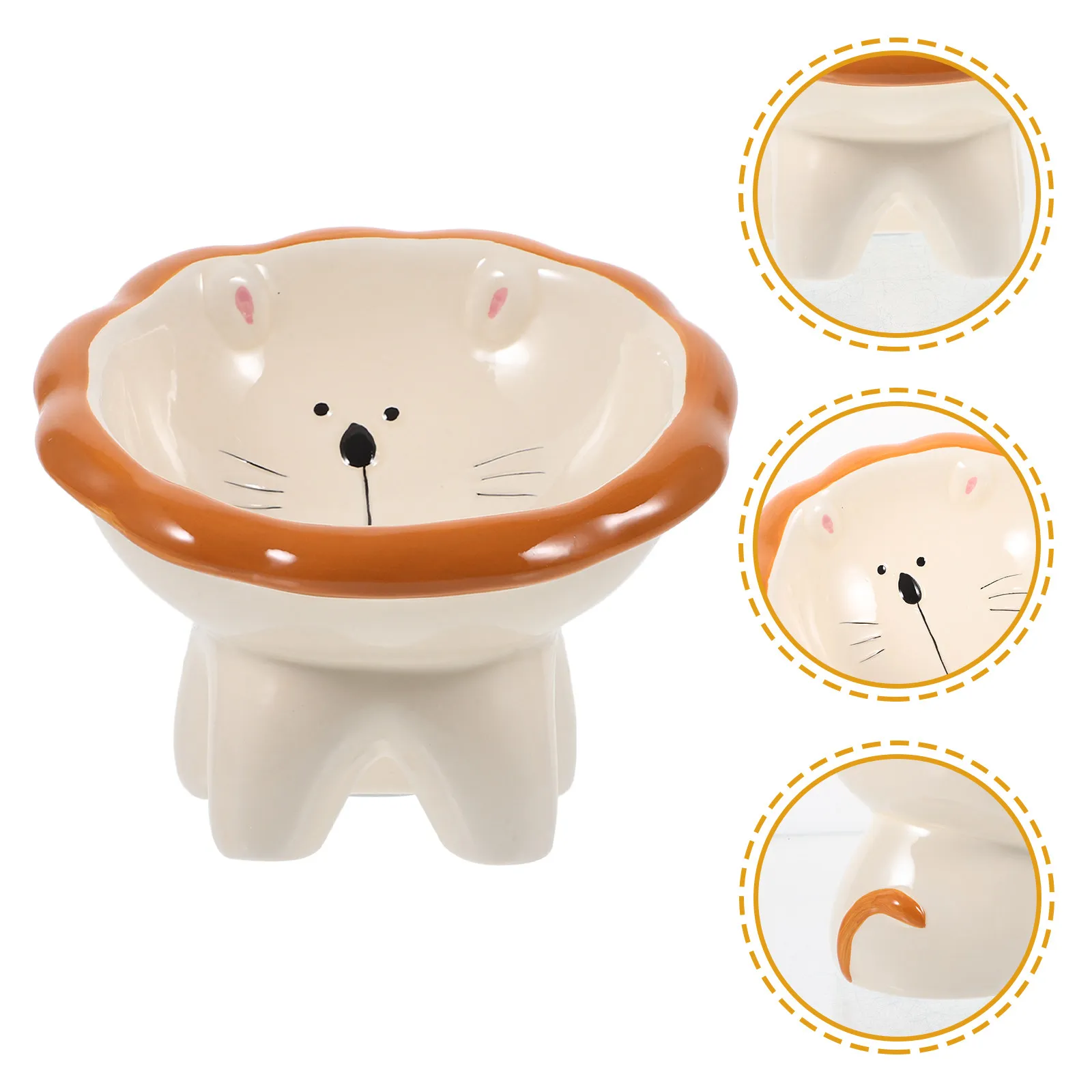 Ceramic Cat Bowl Elevated Tilted Raised Cat Feeding Bowl Nonslip Stable Food Water Dish Cute Design for Indoor Pets
Ceramic Cat Bowl Elevated Tilted Raised Cat Feeding Bowl Nonslip Stable Food Water Dish Cute Design for Indoor Pets