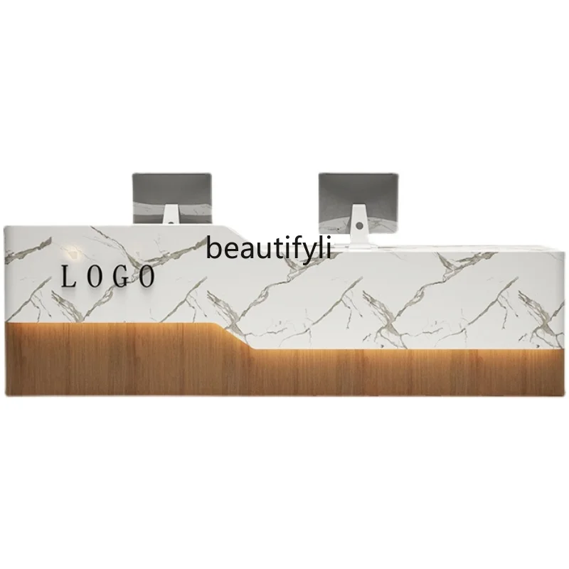 Customized Simple Modern Beauty Salon Health Club Bar Counter Nail Salon Cashier Reception Desk
Customized Simple Modern Beauty Salon Health Club Bar Counter Nail Salon Cashier Reception Desk