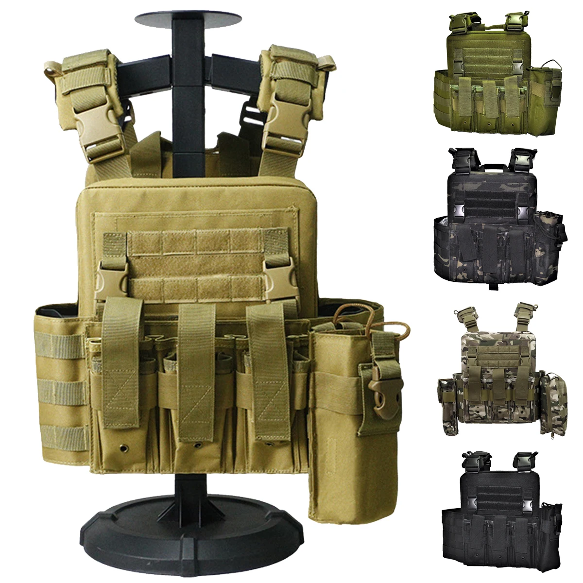 AQzxdc Tactical Vest Body Armor Combat Army CS Gear Hunting Plate Carrier Airsoft Accessories Wargame Pouch Molle Military Vest
AQzxdc Tactical Vest Body Armor Combat Army CS Gear Hunting Plate Carrier Airsoft Accessories Wargame Pouch Molle Military Vest