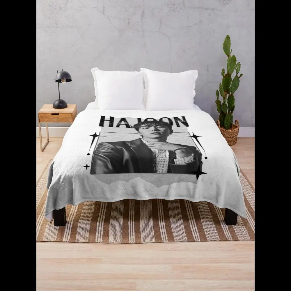 Hajoon The Rose Kpop Band Monochrome Collage Throw Blanket for Home Decor
Hajoon The Rose Kpop Band Monochrome Collage Throw Blanket for Home Decor